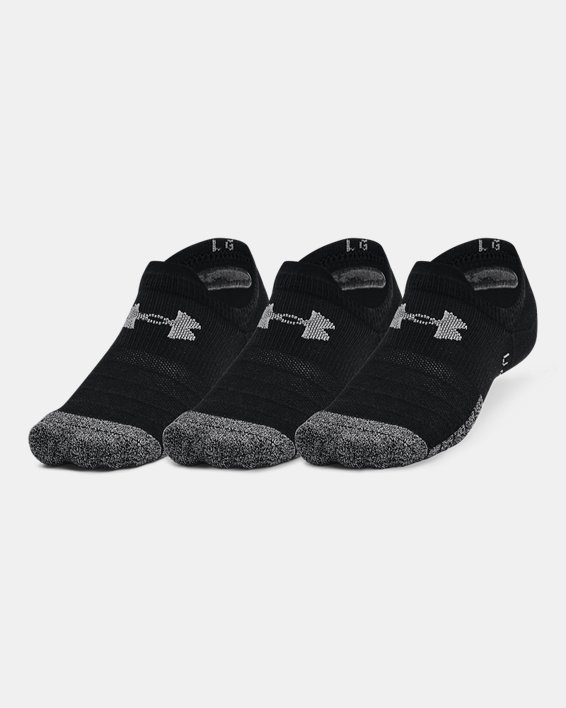 3 paires de socquettes HeatGear® unisexes, Black, pdpMainDesktop image number 0